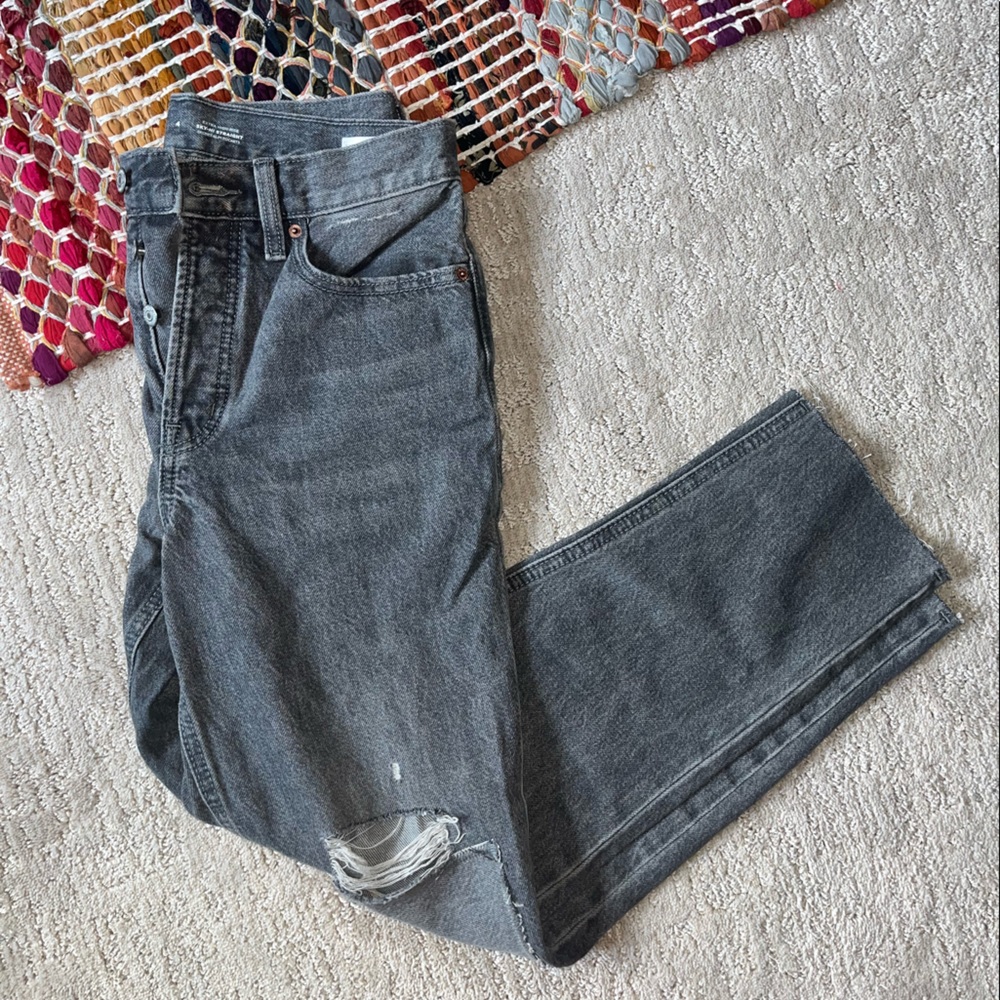 Old Navy Sky-High Straight black jeans